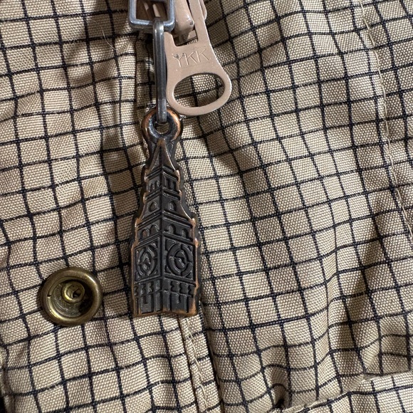 Vintage London Fog Tan Checkered Utility Jacket - Picture 9 of 10